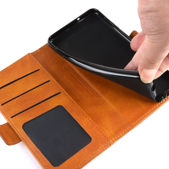 Wallet Stand Leather Cell Phone Case for NOKIA 6.2?with Wallet & Holder & Card Slots(Dark Blue)