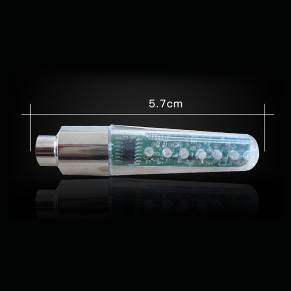 Double-side Bicycle Wheel Spoke LED Lights Lamps Cycle Tyre Tire Wheel Valve 7 LED Flash Light(Blue)