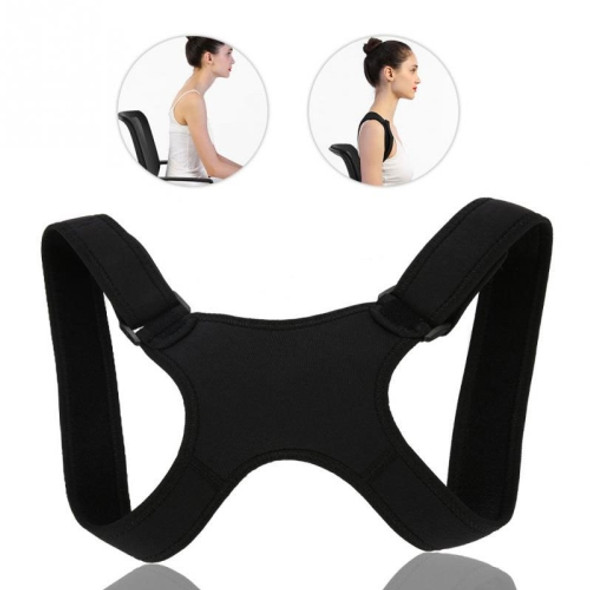 Adjustable Adult Spine Posture Corrector Protection Back Shoulder Posture Correction Belt Band Humpback Back Pain Relief Corrector Belt(Black)