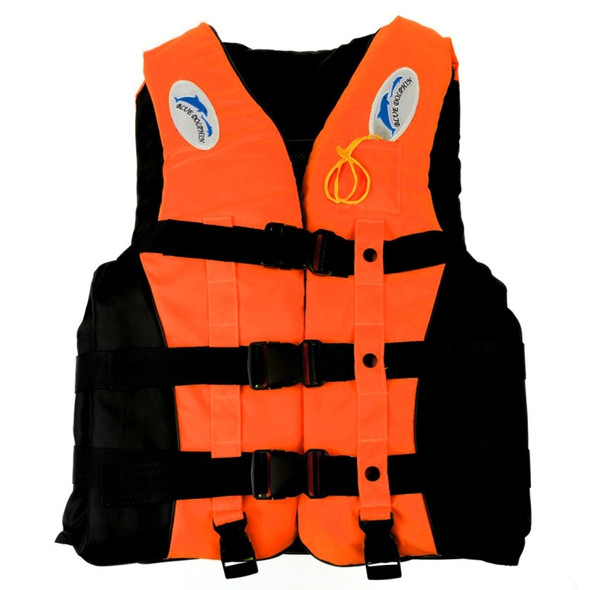 Drifting Swimming Fishing Life Jackets with Whistle for Adults, Size:XXL(Orange)