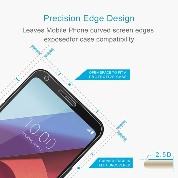 10 PCS for LG Q6 0.26mm 9H Surface Hardness Explosion-proof Full Screen Tempered Glass Screen Film