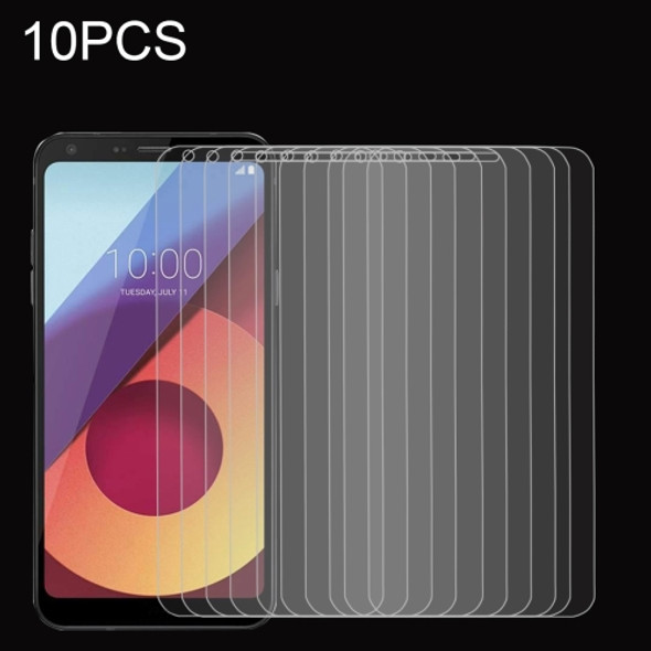 10 PCS for LG Q6 0.26mm 9H Surface Hardness Explosion-proof Full Screen Tempered Glass Screen Film