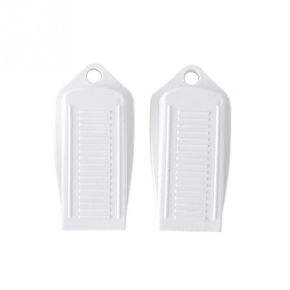 2 PCS Anti-pinch Security Door Stopper Rubber Door Stops(White)