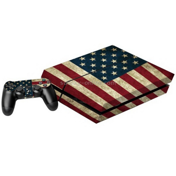 US Flag Pattern Decal Stickers for PS4 Game Console
