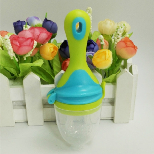 Infant Fruit and Vegetable Pacifier Bite Baby Food Supplement Feeder, Size:M(Green)