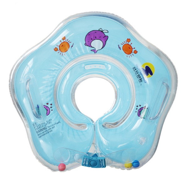 Circle Shaped Inflatable Baby Children Swimming Neck Ring(Blue)