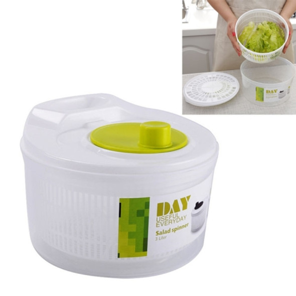 Vegetable Fruit Drain Basket Dehydrator Multifunction Kitchen Tools(White + Green)