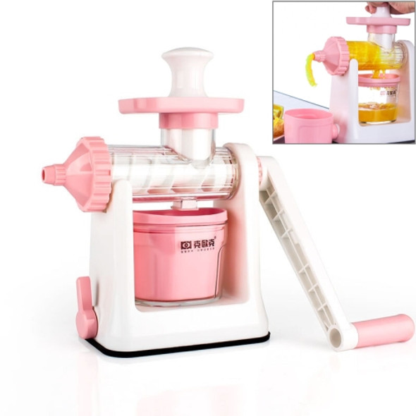 D598 Household ABS Manual Juice Cup Squeezer Fruit Reamers (Pink)