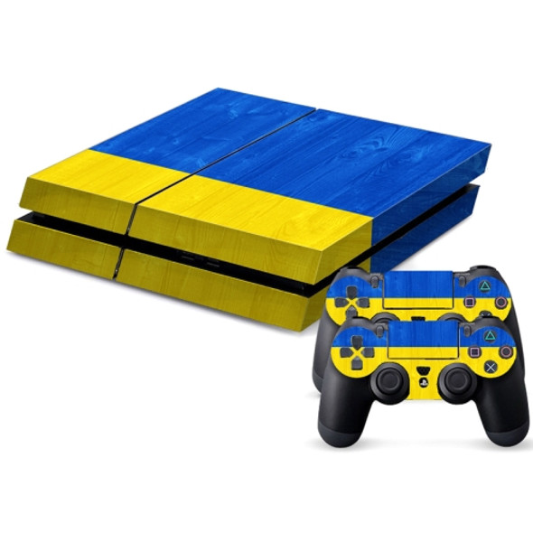 Ukrainian Flag Pattern Decal Stickers for PS4 Game Console