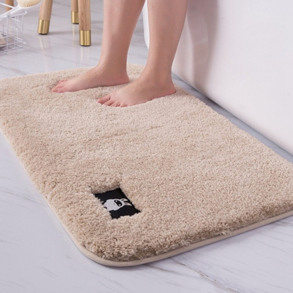 Bathroom Toilet Absorbent Bath Mat Carpet Bedroom Non-slip Foot Pad, Size:50x80cm(Creamy-white)