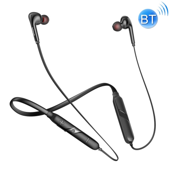 ipipoo GP-3 Bluetooth 4.2 Magnetic Adsorption Stereo Neck-mounted Wired Control Sports Bluetooth Earphone, Support Hands-free Calling(Black)
