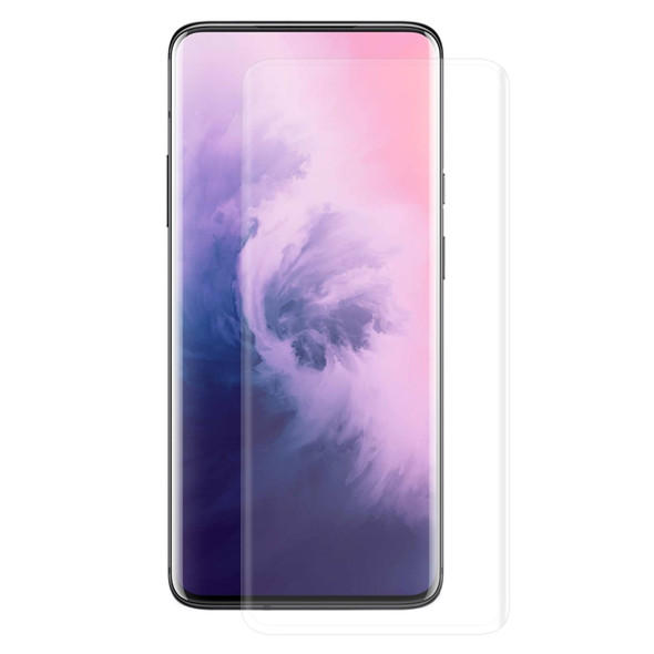 ENKAY Hat-Prince 0.26mm 9H 3D Explosion-proof Full Screen Curved Heat Bending Tempered Glass Film for OnePlus 7 Pro(Transparent)