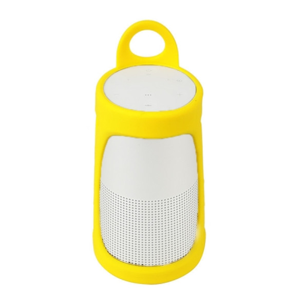 Portable Silica Gel Bluetooth Speaker Protective Case for BOSE Soundlink Revolve+ (Yellow)