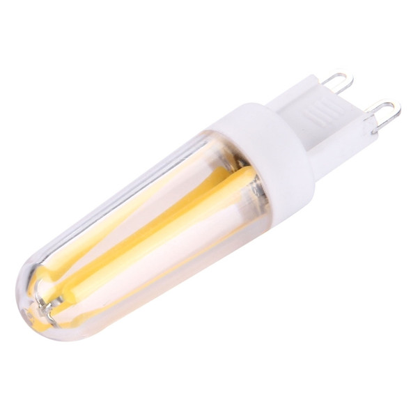 4W Filament Light Bulb, G9 PC Material Dimmable 4 LED, AC 220-240V(Warm White)