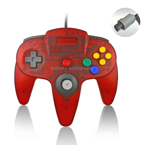 Nintendo N64 Wired Game Controller Gamepad (Dark Red)