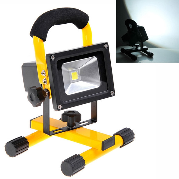 KX-913 10W Portable Floodlight Lamp, 900LM 6000K White LED Rechargeable Light(Yellow)