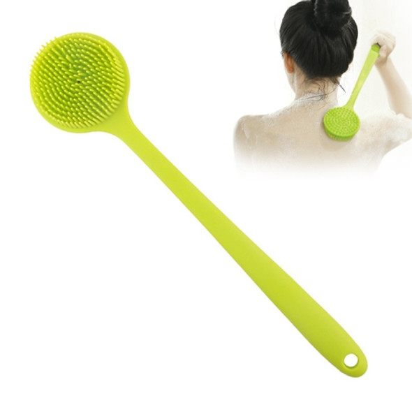 Long Handle Silicone Bath Massage Shower Brush(Green)