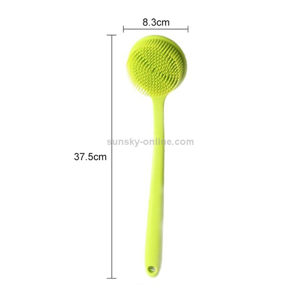 Long Handle Silicone Bath Massage Shower Brush(Green)