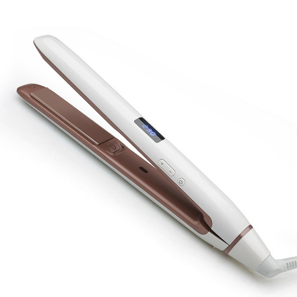 Professional Hair Straightener LED Display Ceramic Coating Plate Ionic Curling Flat Iron(EU 45W)
