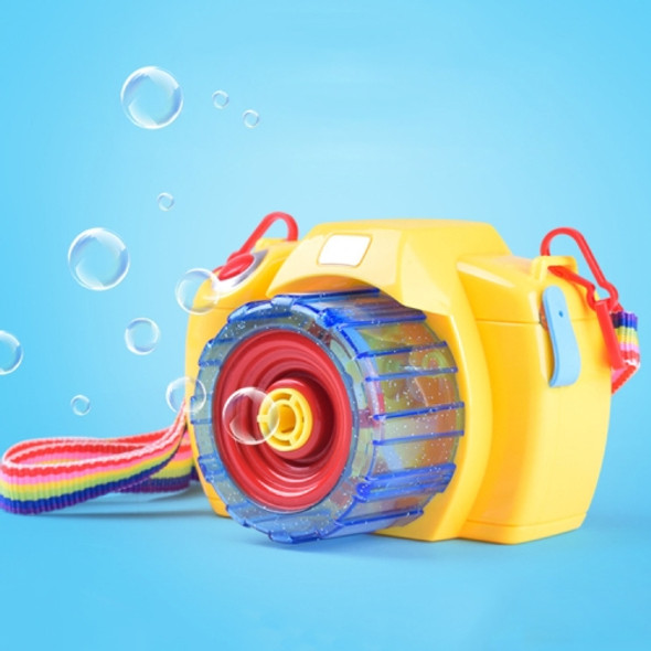 Electric Camera Shaped Flashing Sounding Toy Bubble Machine, Random Color Delivery, Bubble Liquid Not Included