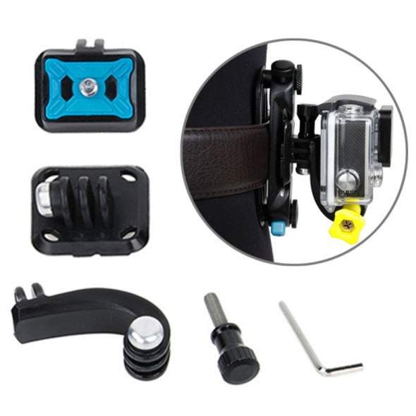 TMC HR315 4 in 1 Cameras Waist Buckle Adapter Set for GoPro HERO7 /6 /5 /5 Session /4 Session /4 /3+ /3 /2 /1, Xiaoyi and Other Action Cameras