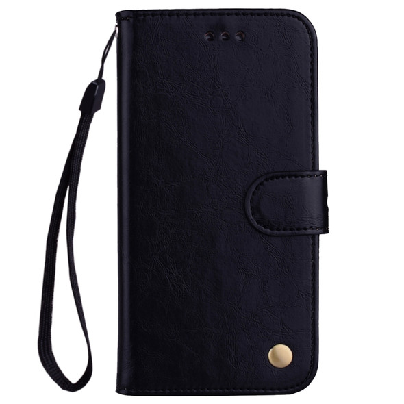 Business Style Oil Wax Texture Horizontal Flip Leather Case for Huawei Honor 20, with Holder & Card Slots & Wallet (Black)