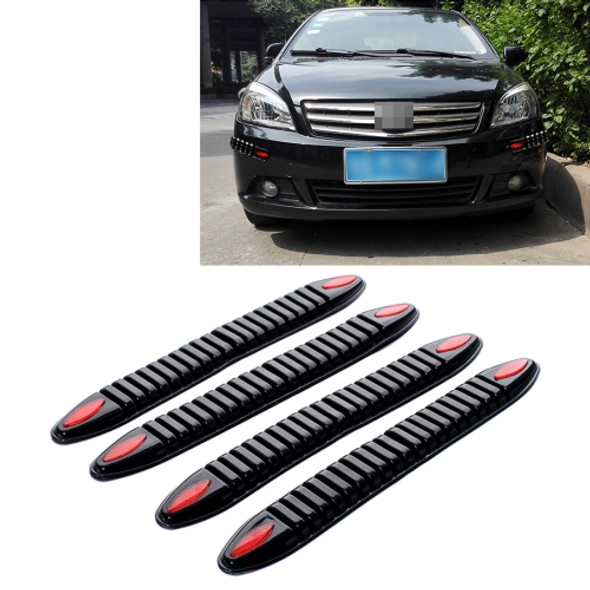 4 PCS Universal Fashion Simple Anti-collision Bar Car Body Protective Strip Car Protective Bar(Black)