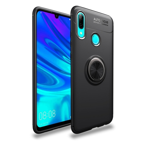 lenuo Shockproof TPU Case for Huawei P Smart (2019), with Invisible Holder (Black)