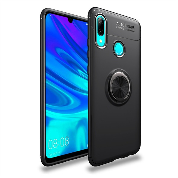 lenuo Shockproof TPU Case for Huawei P Smart (2019), with Invisible Holder (Black)