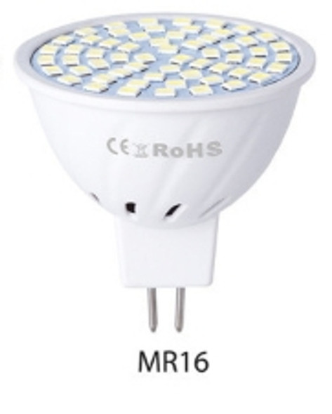 LED Concentrating Plastic Lamp Cup Household Energy-saving Spotlight, Wattage: 5W MR16 48 LEDs(Warm White)