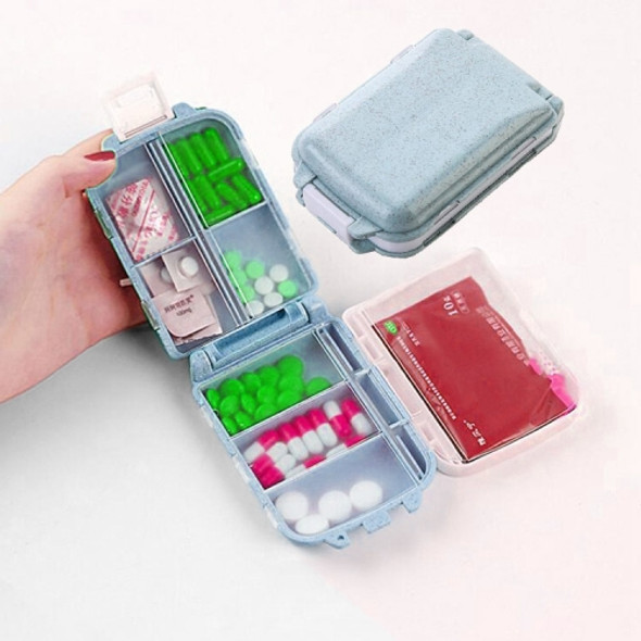 2 PCS Creative First Aid Pill Box Outdoor Portable Travel Waterproof Medicine Bag Organizer Box(Blue)