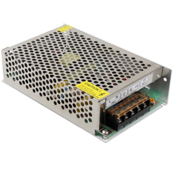 (S-75-12 DC 12V 6.3A) Regulated Switching Power Supply, Input: AC100~130V/200~240V, Size: 158x90x40mm