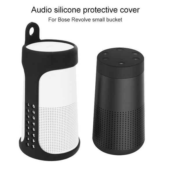 Portable Shockproof Silica Gel Bluetooth Speaker Protective Case for Bose Soundlink Revolve (Black)