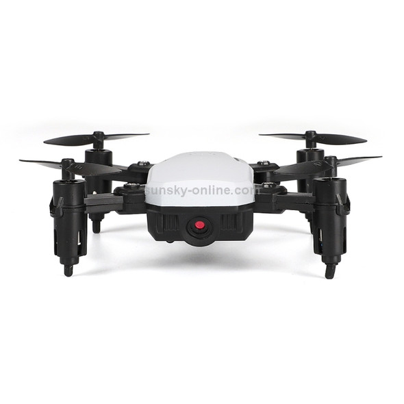 LF606 Wifi FPV Mini Quadcopter Foldable RC Drone with 2.0MP Camera & Remote Control, One Battery, Support One Key Take-off / Landing, One Key Return, Headless Mode, Altitude Hold Mode(White)