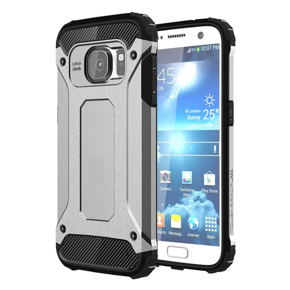 For Galaxy S7 / G930 Tough Armor TPU + PC Combination Case (Silver)