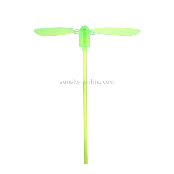 10 PCS Amazing LED Light Flying Bamboo Dragonfly Toy, Random Color Delivery