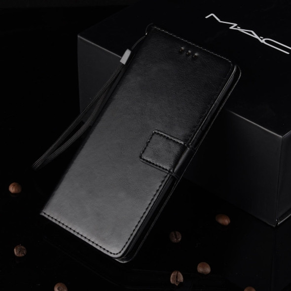 Crazy Horse Texture Horizontal Flip Leather Case for Motorola Moto G7 Power (EU Version), with Holder & Card Slots & Wallet (Black)