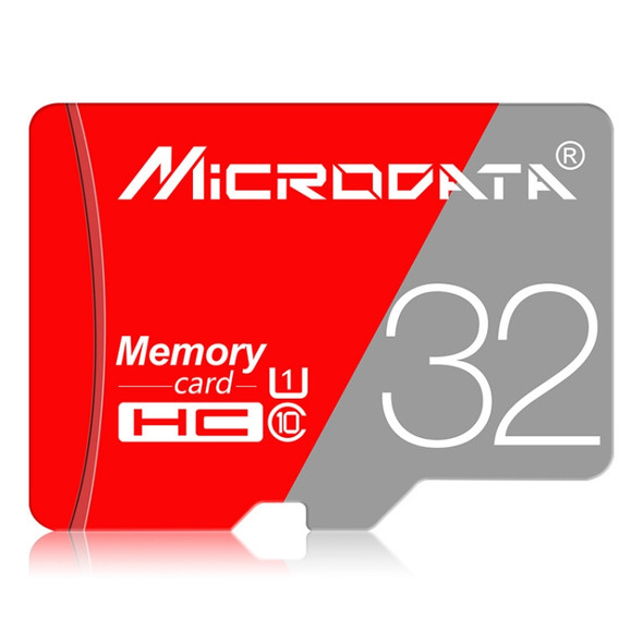 MICRODATA 32GB Class10 Red and Grey TF(Micro SD) Memory Card