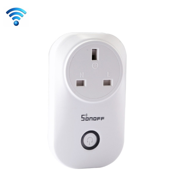 Sonoff S20-UK WiFi Smart Power Plug Socket Wireless Remote Control Timer Power Switch, Compatible with Alexa and Google Home, Support iOS and Android, UK Plug