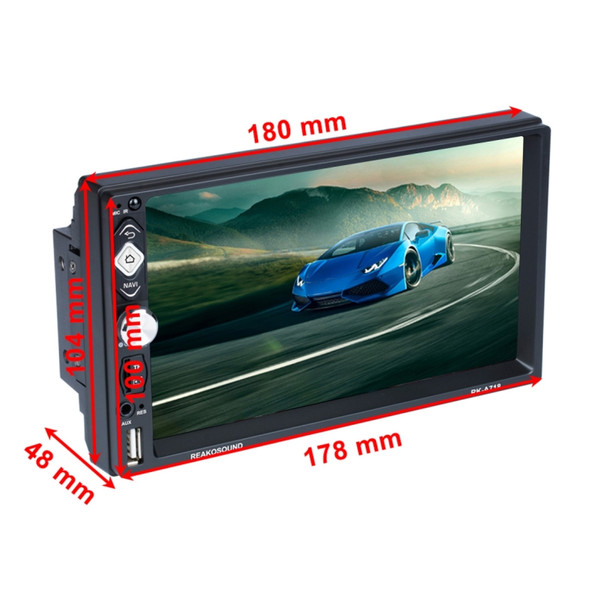 718 7 inch Universal Android 8.1 Car Radio Receiver MP5 Player, Support FM & AM & Bluetooth & Phone Link & WIFI with Remote Control