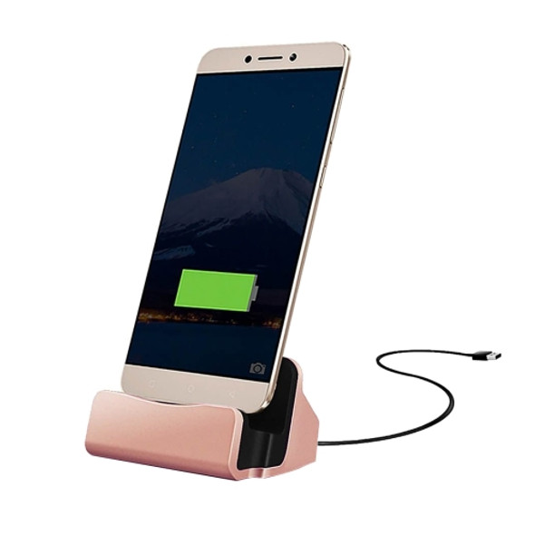 USB-C / Type-C 3.1 Sync Data / Charging Dock Charger, For Galaxy S8 & S8 + / LG G6 / Huawei P10 & P10 Plus / Xiaomi Mi 6 & Max 2 and other Smartphones(Rose Gold)