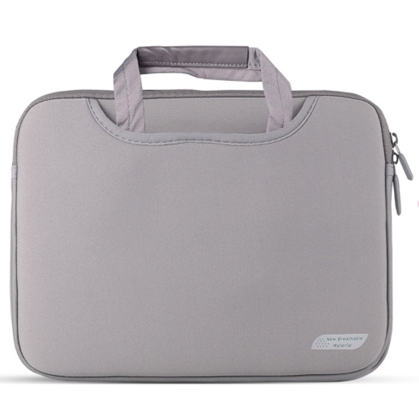 For 15 inch Laptops Diving Fabric Laptop Handbag(Grey)