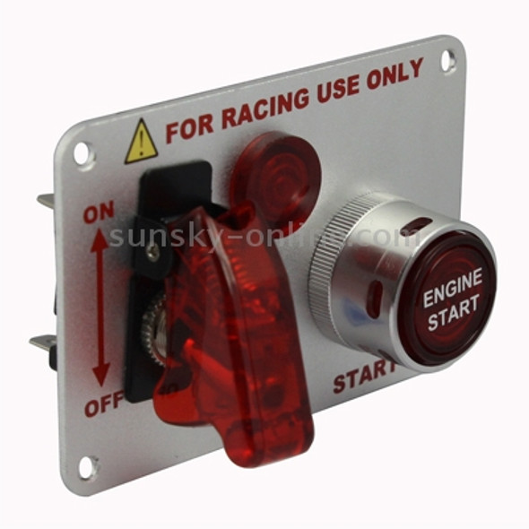 Electroplating Flip-up Start Ignition Switch Panel and Accessories for Racing Sport (DC 12V)