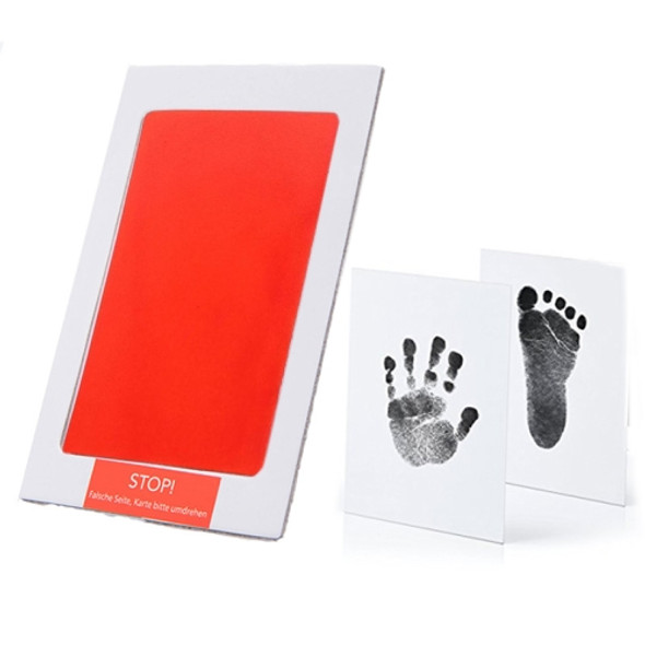 Non-Toxic Baby Handprint Footprint Imprint Souvenirs Infant Clay Toy Gifts(Red)