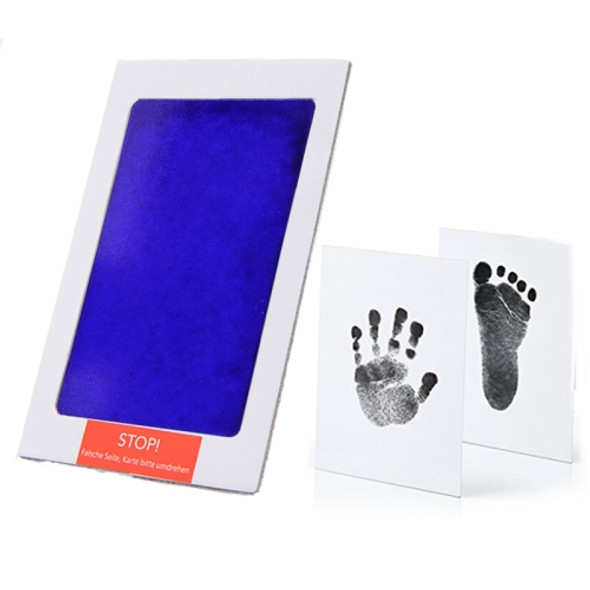 Non-Toxic Baby Handprint Footprint Imprint Souvenirs Infant Clay Toy Gifts(Blue)