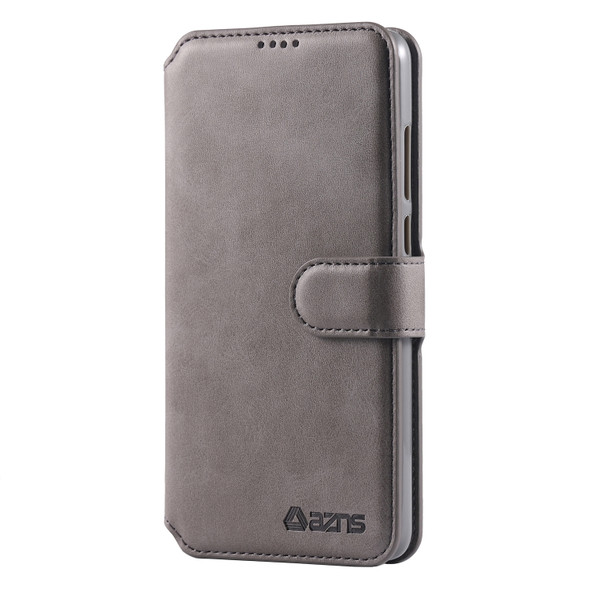 For Huawei P30 AZNS Calf Texture Magnetic Horizontal Flip PU Leather Case with Holder & Card Slots & Photo Frame(Gray)