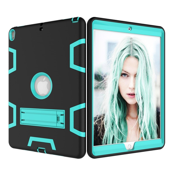 Contrast Color Silicone + PC Shockproof Case for iPad Air 2019 10.5 inch / Pro 10.5 inch, with Holder