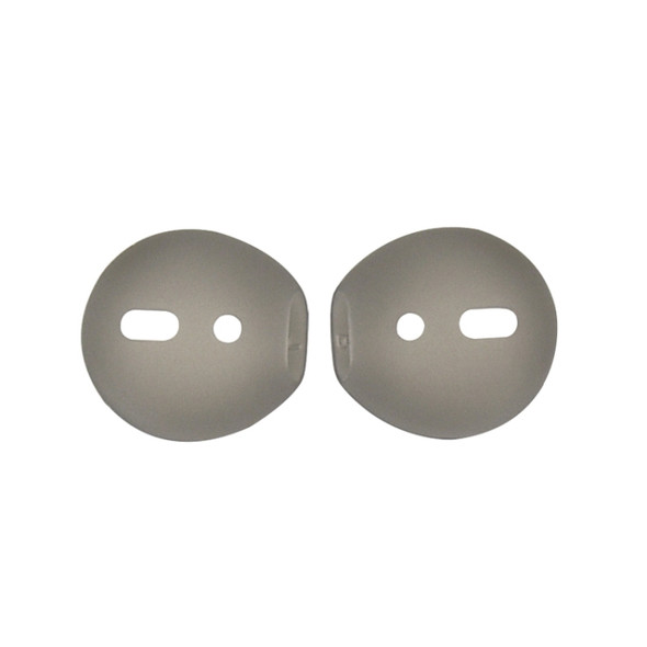 2 PCS Earphone Silicone Ear Caps Earpads for Apple AirPods / EarPods(Grey)