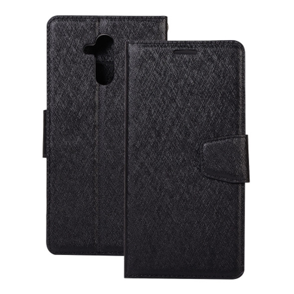 Silk Texture Horizontal Flip Leather Case for Huawei Mate 20 Lite, with Holder & Card slots & Wallet & Photo Frame(Black)
