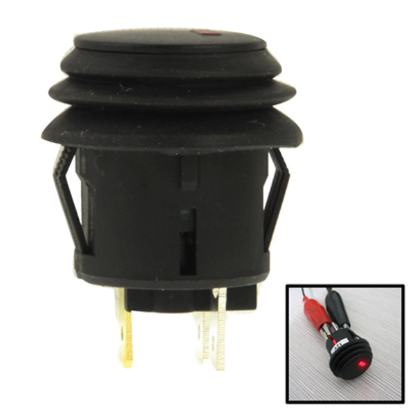 10X Car Red Light Waterproof Button Switch Control ON-OFF, 12V / 20A (10pcs in one packing, the price is for 10pcs)